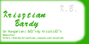 krisztian bardy business card